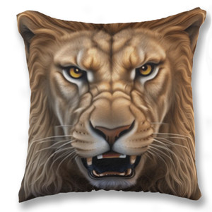 Bantal Lion face - Singa alam liar 4