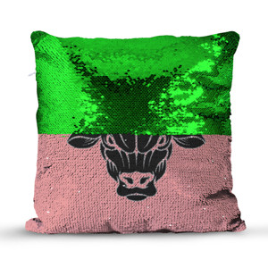 Bantal Ajaib kepala banteng marah hitam