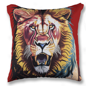 Bantal Lion face - Singa alam liar 9