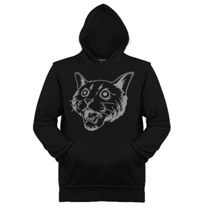 Jaket Hoodie kepala kucing putih