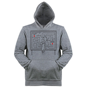 Jaket Hoodie Map Maze Lost Board Man Search Find Seek Look