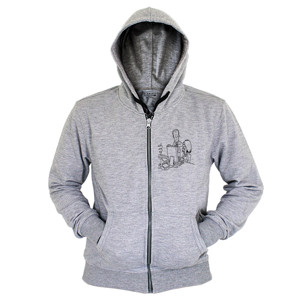 Hoodie Zipper Nerd Geek Tech Support Computer Printer Network 