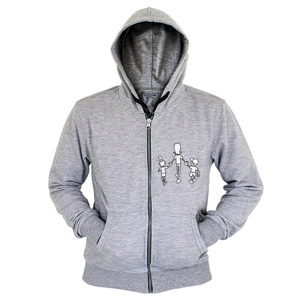 Hoodie Zipper Mum Kids Walk Away Backs