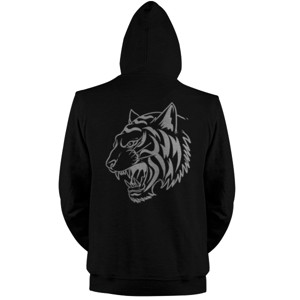 Jaket Hoodie kepala harimau putih