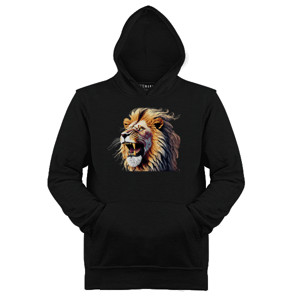 Jaket Hoodie Lion face - Singa alam liar 12