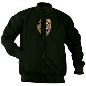 Jaket Bomber Lion face - Singa alam liar 13