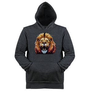 Jaket Hoodie Lion face - Singa alam liar 11