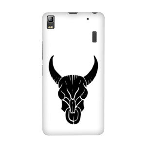 Banteng tato yang digambar tangan hitam Casing HP