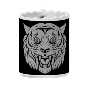 Mug Wajah harimau marah putih