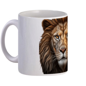 Mug Lion face - Singa alam liar 1