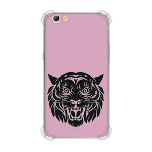 Casing HP Wajah harimau marah hitam