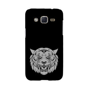 Wajah harimau marah putih Casing HP