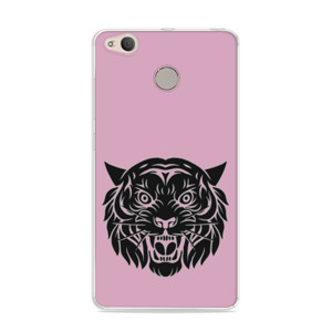 Casing HP Wajah harimau marah hitam